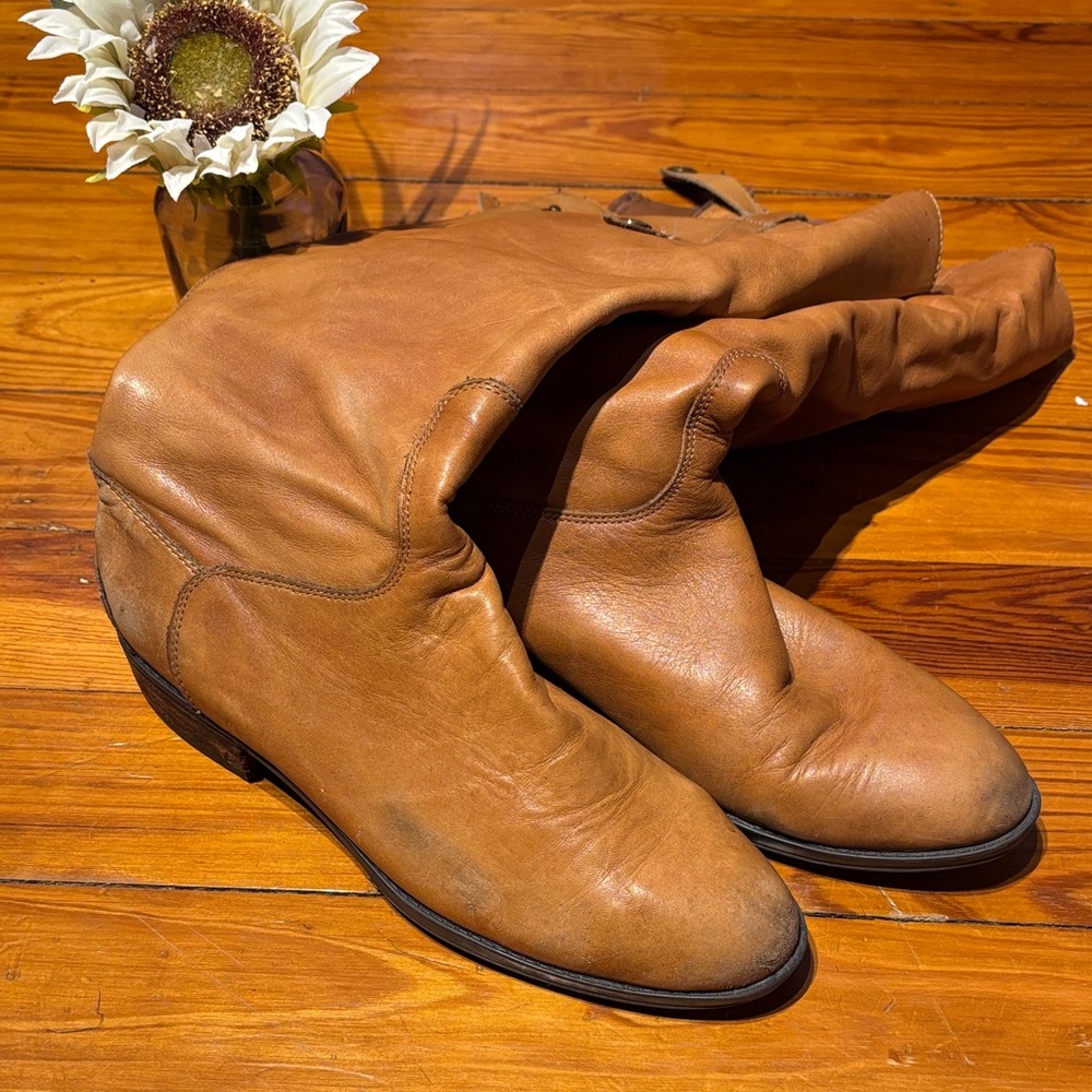 🛍️ Sam Edelman Womans Brown Leather Boots